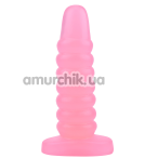 Анальная пробка Hi-Rubber Chubby Anal Plug, розовая - Фото №1