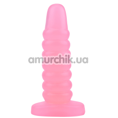 Анальна пробка Hi-Rubber Chubby Anal Plug, рожева - Фото №1