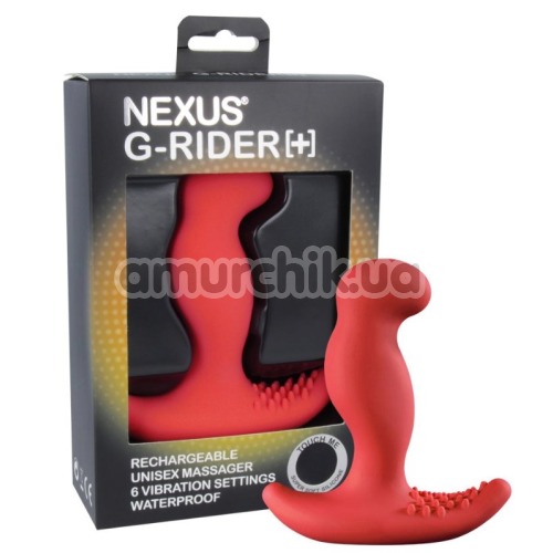 Вібростимулятор простати Nexus G-Rider Plus, червоний