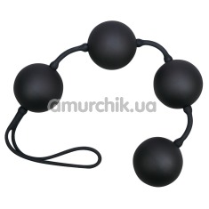 Вагинальные шарики Velvet Black Balls черные - Фото №1