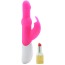 Вибратор Beads Rabbit Vibrator With Rotating Shaft, розовый - Фото №4