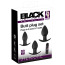 Набор из 3 анальных пробок Black Velvets Butt Plug Set, черный - Фото №9