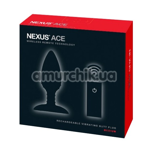 Анальная пробка с вибрацией Nexus Ace Large, черная