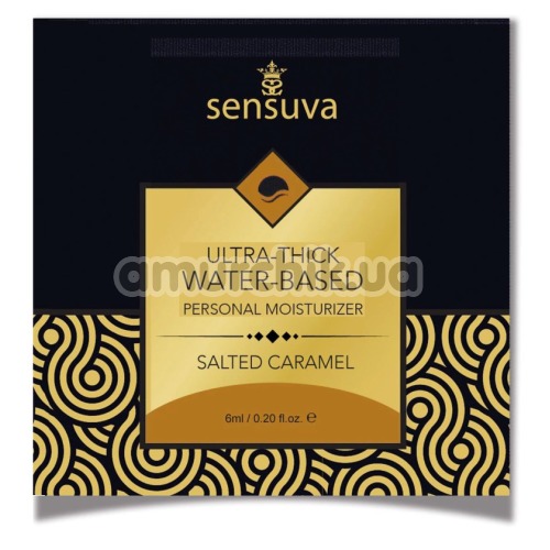 Лубрикант Sensuva Ultra-Thick Water-Based Salted Caramel - солона карамель, 6 мл