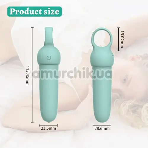 Клиторальный вибратор Odeco Every Night Toys Elliot, бирюзовый