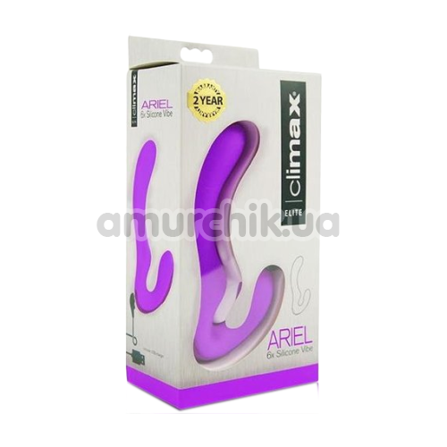 Вибратор клиторальный и точки G Climax Elite Ariel 6x Silicone Vibe, фиолетовый