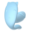 Анально-вагинально-клиторальный вибратор Cat Tirple, голубой - Фото №13