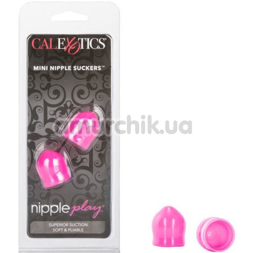 Вакуумные стимуляторы для сосков Nipple Play Mini Nipple Suckers, розовые