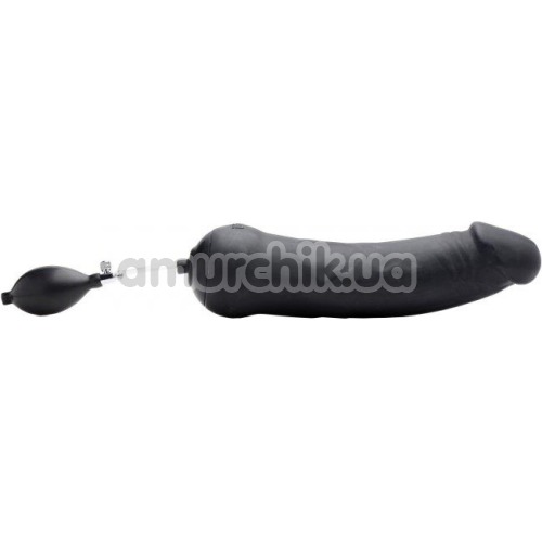 Анальный расширитель Tom of Finland Toms Inflatable Silicone Dildo, черный - Фото №1