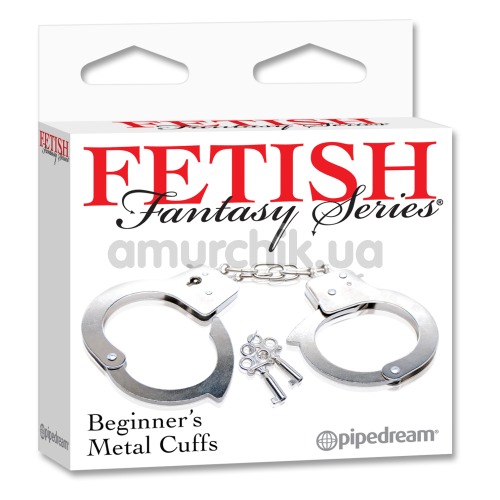 Наручники Beginner's Metal Cuffs, серебрянные