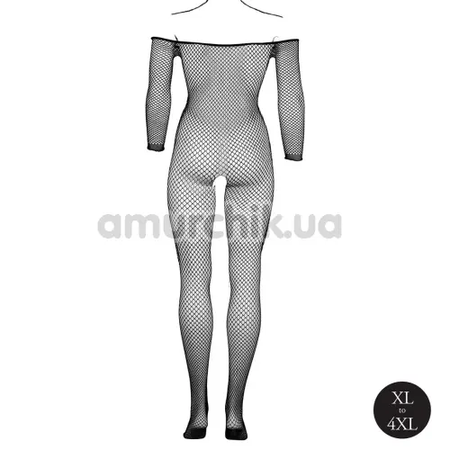Комбінезон Le Desir Bodystocking OffShoulder Neck Fishnet/Open, чорний