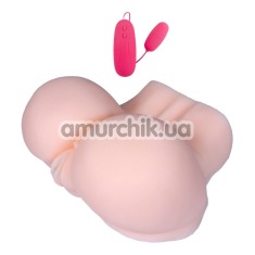 Искусственная вагина и анус с вибрацией Boss Of Toys Vibrating Life-Sized Pussy & Ass XXL, телесная - Фото №1