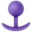Анальная пробка Luxe Wearable Vibra Plug, фиолетовая - Фото №1