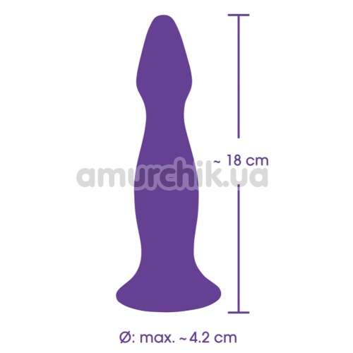 Анальная пробка с вибрацией Pure Lilac Vibes, фиолетовая