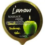 Массажная свеча L'amour Massage Candle Juicy Green Apple - зеленое яблоко, 70 мл - Фото №1