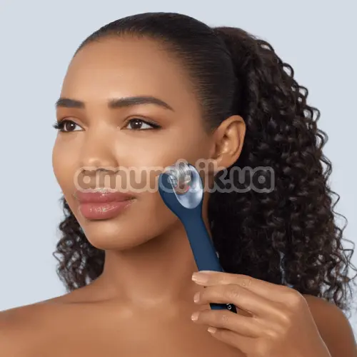 Масажер-ролер для обличчя з мікроголками Geske MicroNeedle Face Roller 9 in 1, синій
