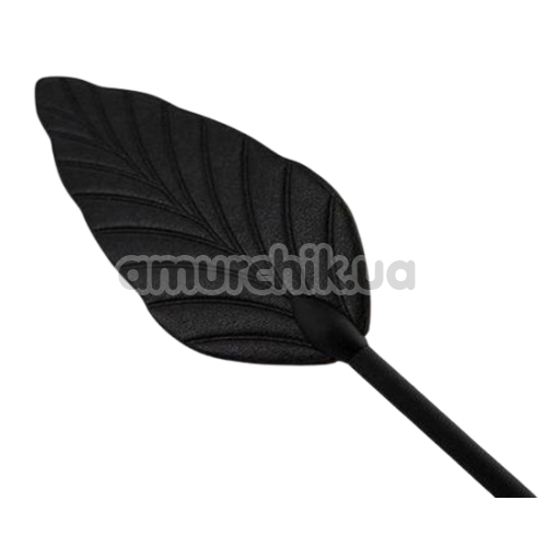 Стек у вигляді листочка Lockink Leather Crop Leaf, чорний