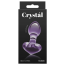 Анальная пробка Crystal Glass Heart, фиолетовая - Фото №3