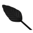 Стек у вигляді листочка Lockink Leather Crop Leaf, чорний - Фото №3