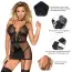 Комплект Star Night Elegis Babydoll, чорний: пеньюар + трусики-стрінги - Фото №6