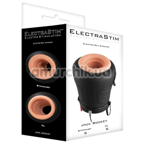 Мастурбатор для електростимуляції ElectraStim Jack Socket, чорний