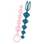 Набор из 2 анальных цепочек Satisfyer Love Beads, разноцветный - Фото №1