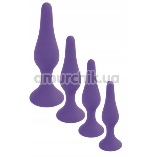 Анальная пробка Boss Series Silicone Purple Plug Small, фиолетовая