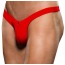 Трусы-стринги мужские Microfiber Zip Up Low-Rise Thong, красные - Фото №3