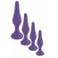 Анальная пробка Boss Series Silicone Purple Plug Small, фиолетовая - Фото №3