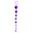 Анальний ланцюжок Sex Toy Jelly Anal Beads, фіолетовий - Фото №0