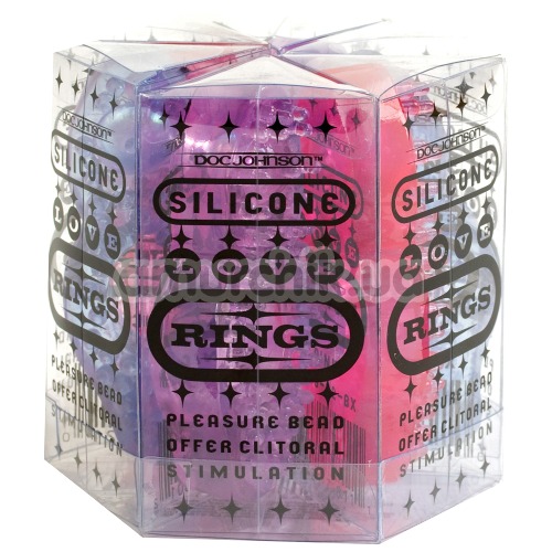 Эрекционное кольцо Silicone Love Rings, фиолетовое
