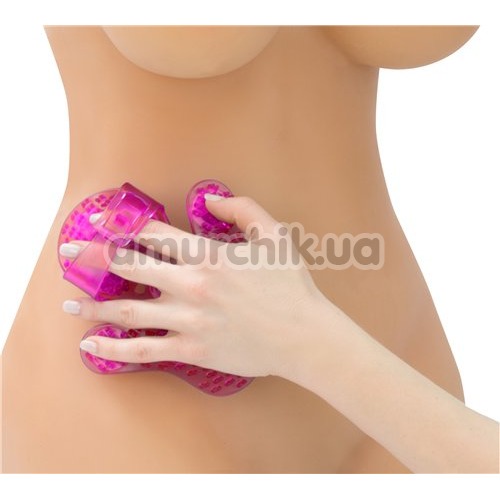 Универсальный массажер Simple & True Roller Balls Massager, розовый