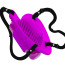 Вибратор-бабочка Pretty Love Clitoral Massager Heartbeat, фиолетовый - Фото №5