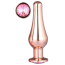 Анальная пробка с розовым кристаллом Gleaming Love Large Pleasure Plug, розовая - Фото №2