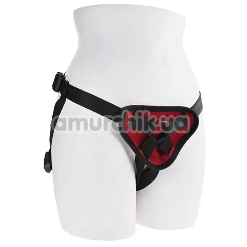 Страпон Sportsheets Saffron Silicone Pegging Kit, чорний