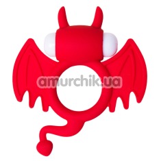 Ерекційне кільце з вібрацієй JOS Cocky Devil, червоне - Фото №1