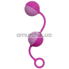 Вагинальные шарики Purrfect Silicone, розовые - Фото №1