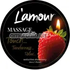 Массажная свеча L'amour Massage Candle Seductive Strawberry - клубника, 30 мл - Фото №1