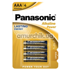 Батарейки Panasonic Alkaine Power ААA, 4 шт - Фото №1