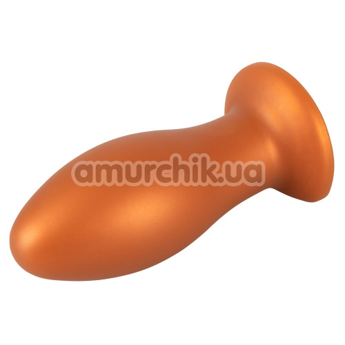 Анальная пробка Anos Giant Soft Butt Plug, оранжевая