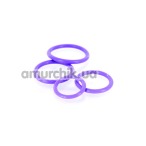 Набор эрекционных колец Trinal Fantasy Purple, 4 шт - Фото №1