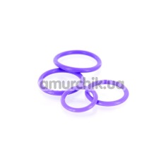 Набор эрекционных колец Trinal Fantasy Purple, 4 шт - Фото №1