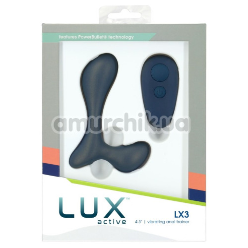 Вібростимулятор простати Lux Active LX3 Vibrating Anal Trainer, синій