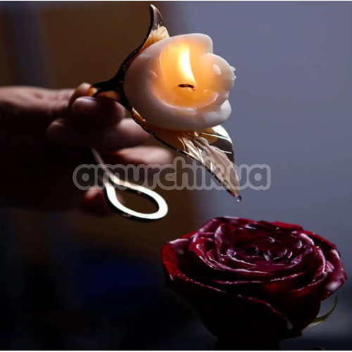 Свічка Lockink Flaming Rose, біла