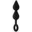 Анальная пробка Fantasstic XL Double Drop Plug With Ring, черная - Фото №2