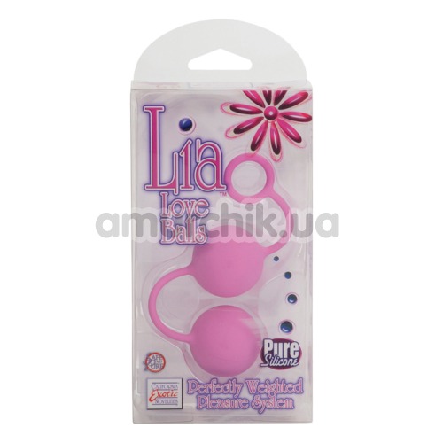 Вагинальные шарики Lia Love Balls, розовые