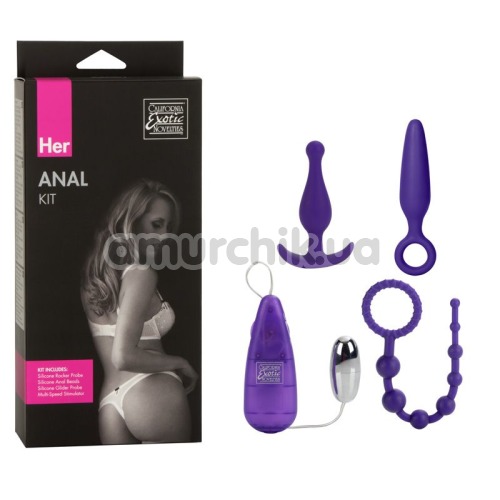Набор из 4 предметов Hers Anal Kit, фиолетовый