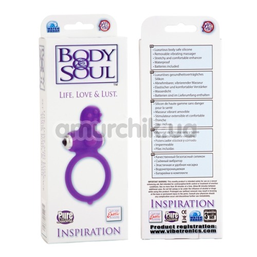 Виброкольцо Body&Soul Inspiration, фиолетовое
