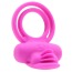 Виброкольцо Dual Clit Flicker, розовое - Фото №5