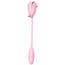 Симулятор орального секса для женщин с виброяйцом Boss Series Leiothrix, розовый - Фото №7